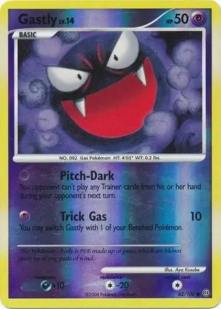 Stormfront Gastly #62/100 reverse holo
